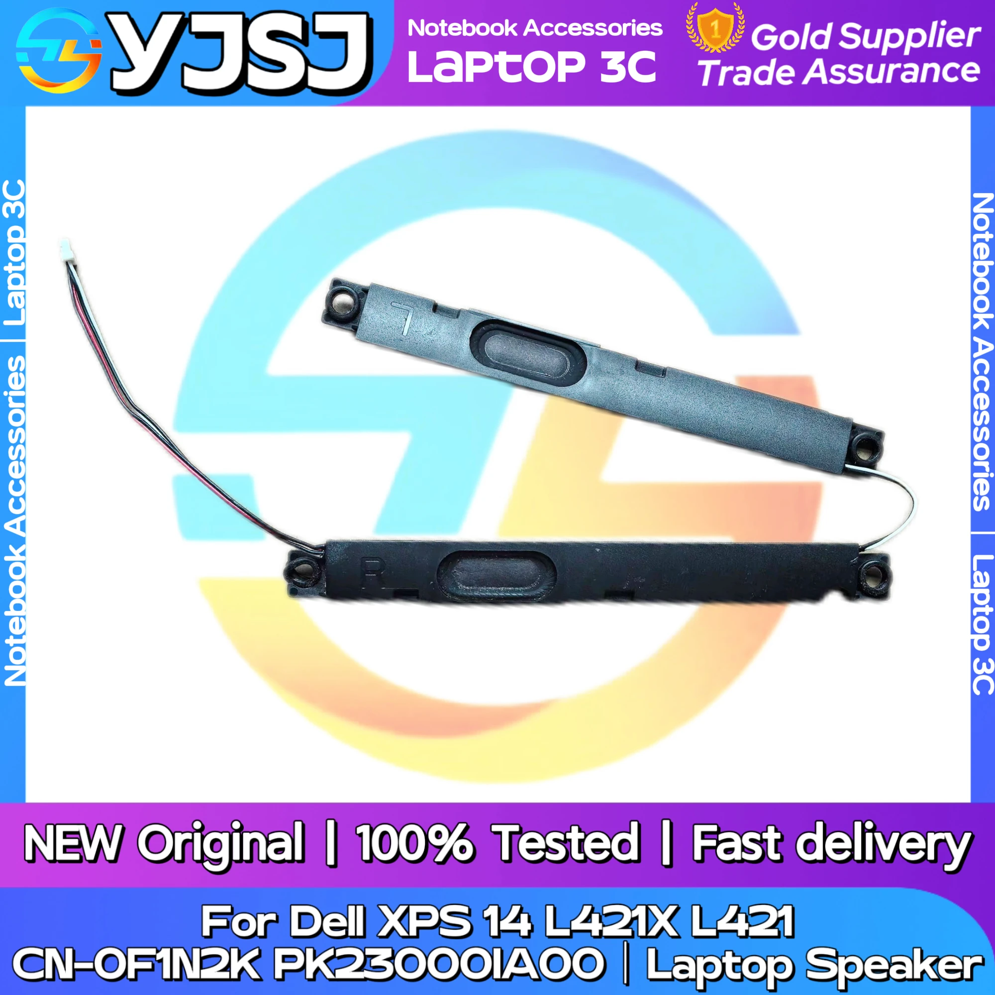 

New Original Laptop Notebook Audio Speaker For Dell XPS 14 L421X L421 built-in left and right speaker horn CN-0F1N2K PK23000IA00