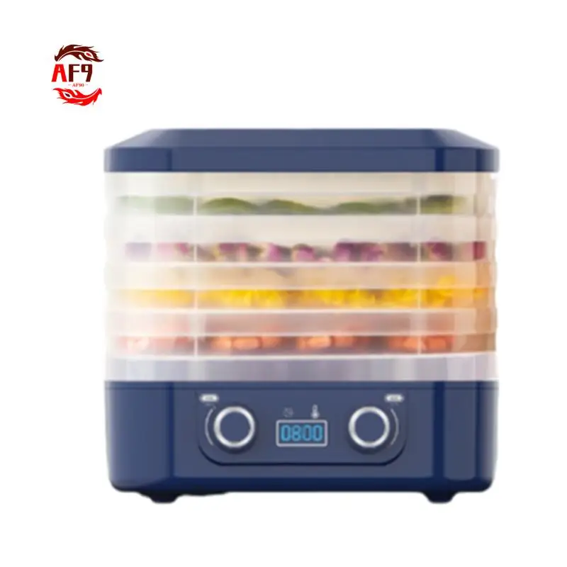 

Умная электрическая сушилка для пищевых продуктов AF90-5 Layer 360° ° Машина для сушки фруктов и овощей с горячим воздухом для вяленой сухой говядины