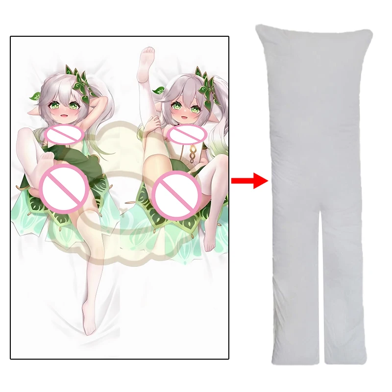 Nahida Split Legs Dakimakura Sex Body Pillowcase Anime Genshin Impact Body Pillow Onahole Dakimakura Cover 2WAY Pillow Case