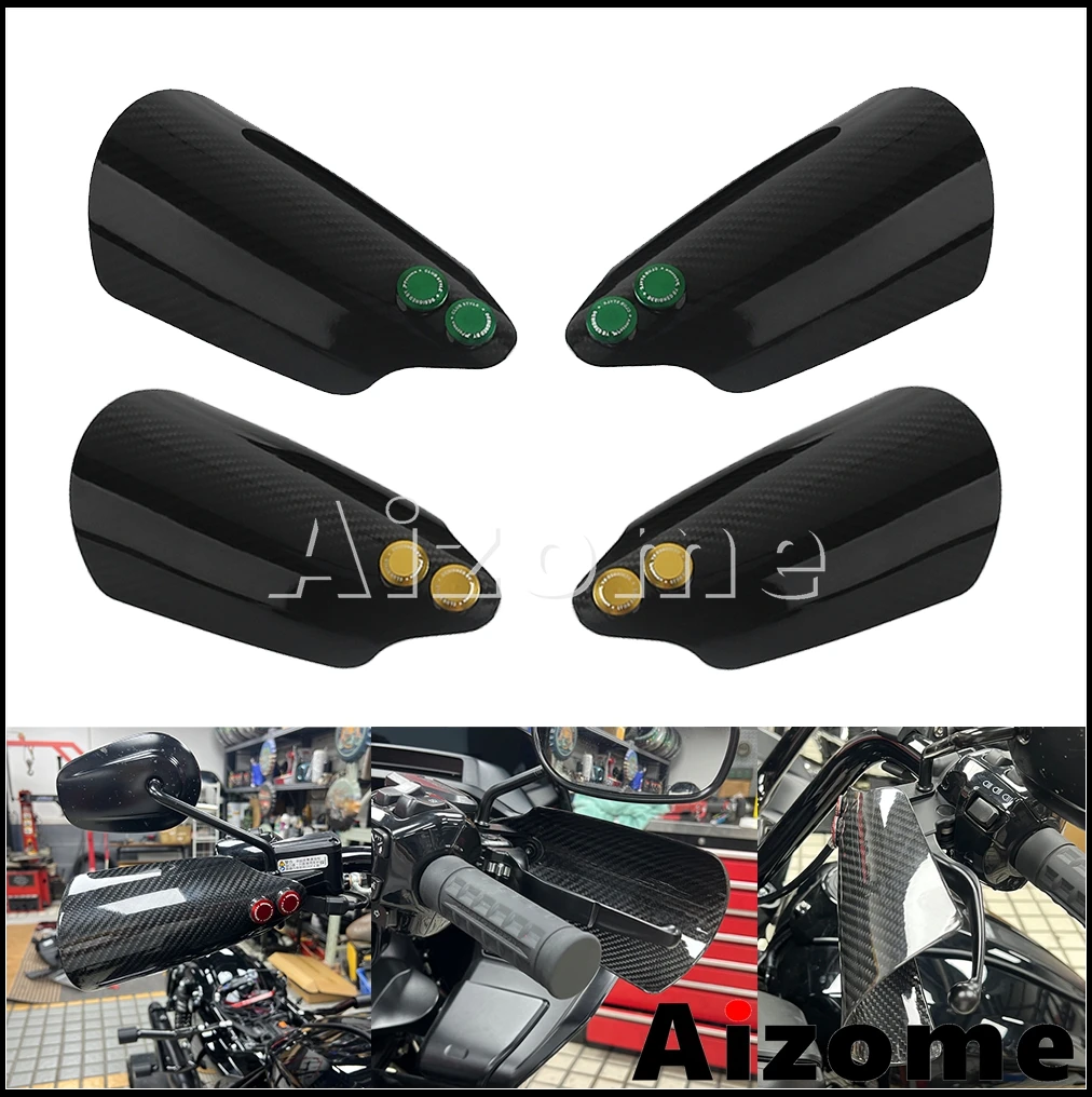 

Рукоятка из углеродного волокна для Harley Touring Road King FLHR FLHRC 2008-2016, ручка мотоцикла, защита от ветрового щита, защитная крышка