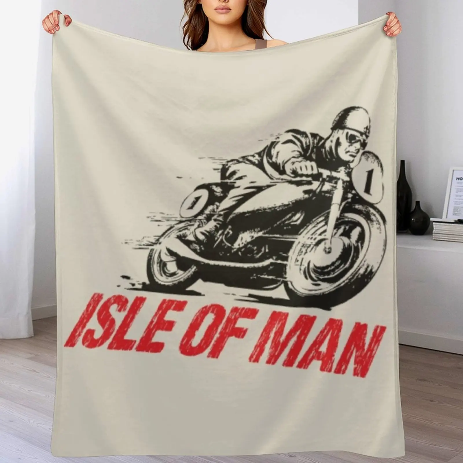 Isle of Man Throw Blanket Fade Resistant Durable Throw Blanket