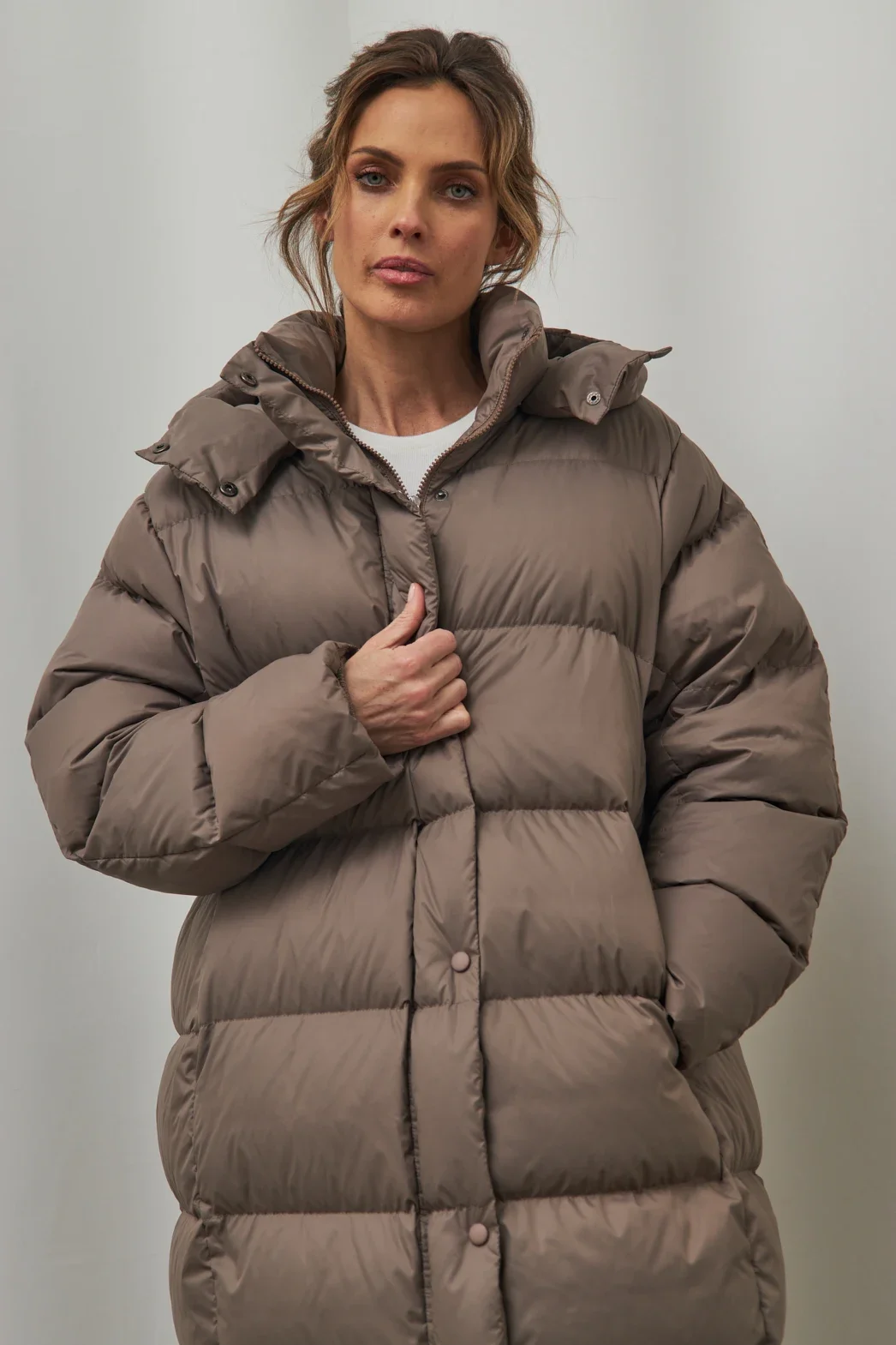 Blubelle Luźny płaszcz puchowy damski, 90% puch kaczy, zimowy, długi rękaw, gruby, ciepły, długi płaszcz puchowy dla kobiet, kurtki puchowe