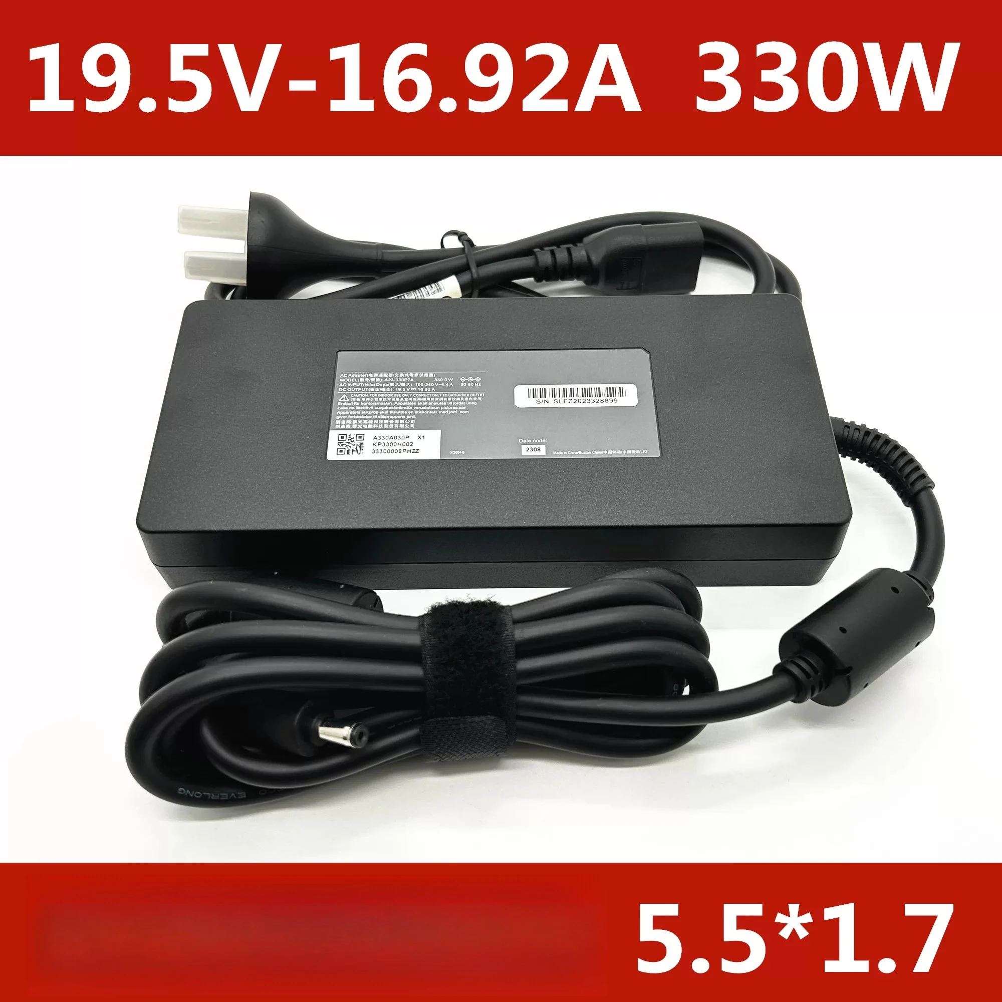 Original power adapter 330W 19.5V 16.92A for Acer Predator Triton 300 N22C3 PH317