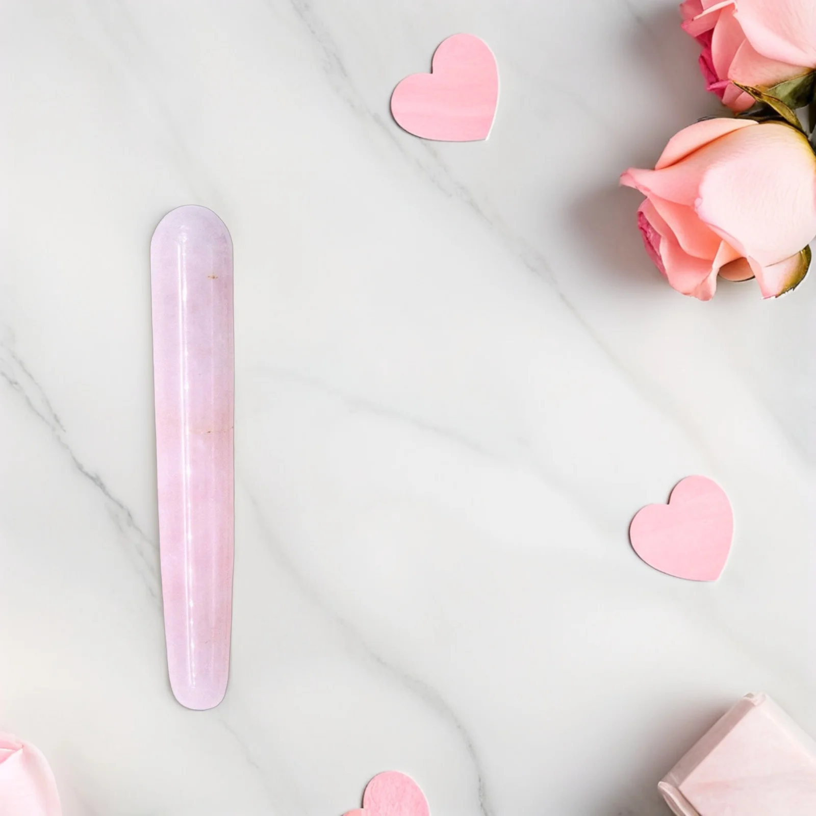 เครื่องนวดหน้าหยกสีชมพู ต่อต้านริ้วรอย เครื่องมือดูแลผิวสำหรับอาการบวม บรรเทาอาการปวด น้ำหนักเบา พกพาสะดวก