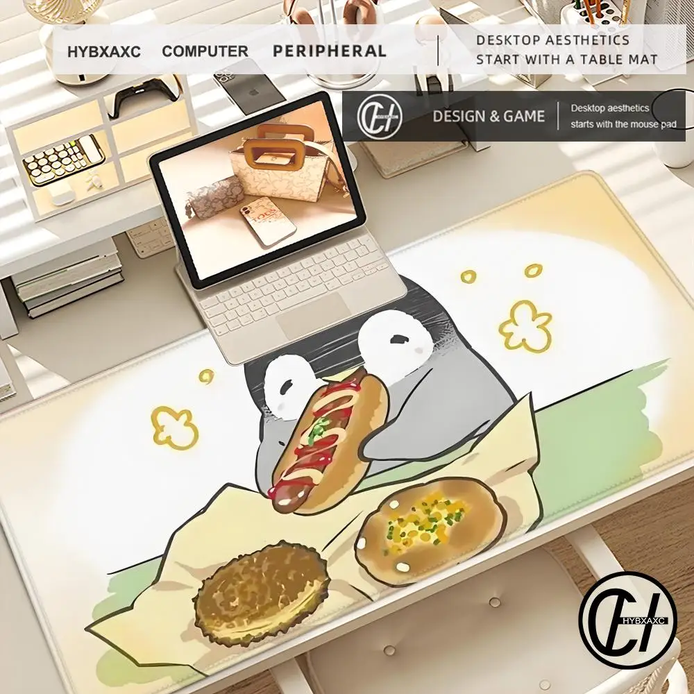 

Mouse Cat Pad Cute HD Desk Pad Extended Gaming Keyboard and Mats Large 100x50cm XXL Penguin Gamer Mousepad