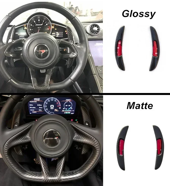 

Dry Carbon Fiber Glossy / Matte Finish Shift Paddle Fit For2011-2014 570S MP4-12C 650S 625 675 Racing Shift Paddles