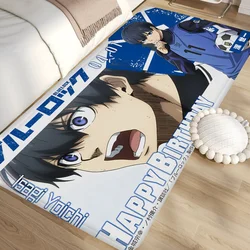 Anime Blue Lock Floor Mat Non-Slip Laundry Room Mat Laundry Decor Balcony Child Living Room Household Carpets