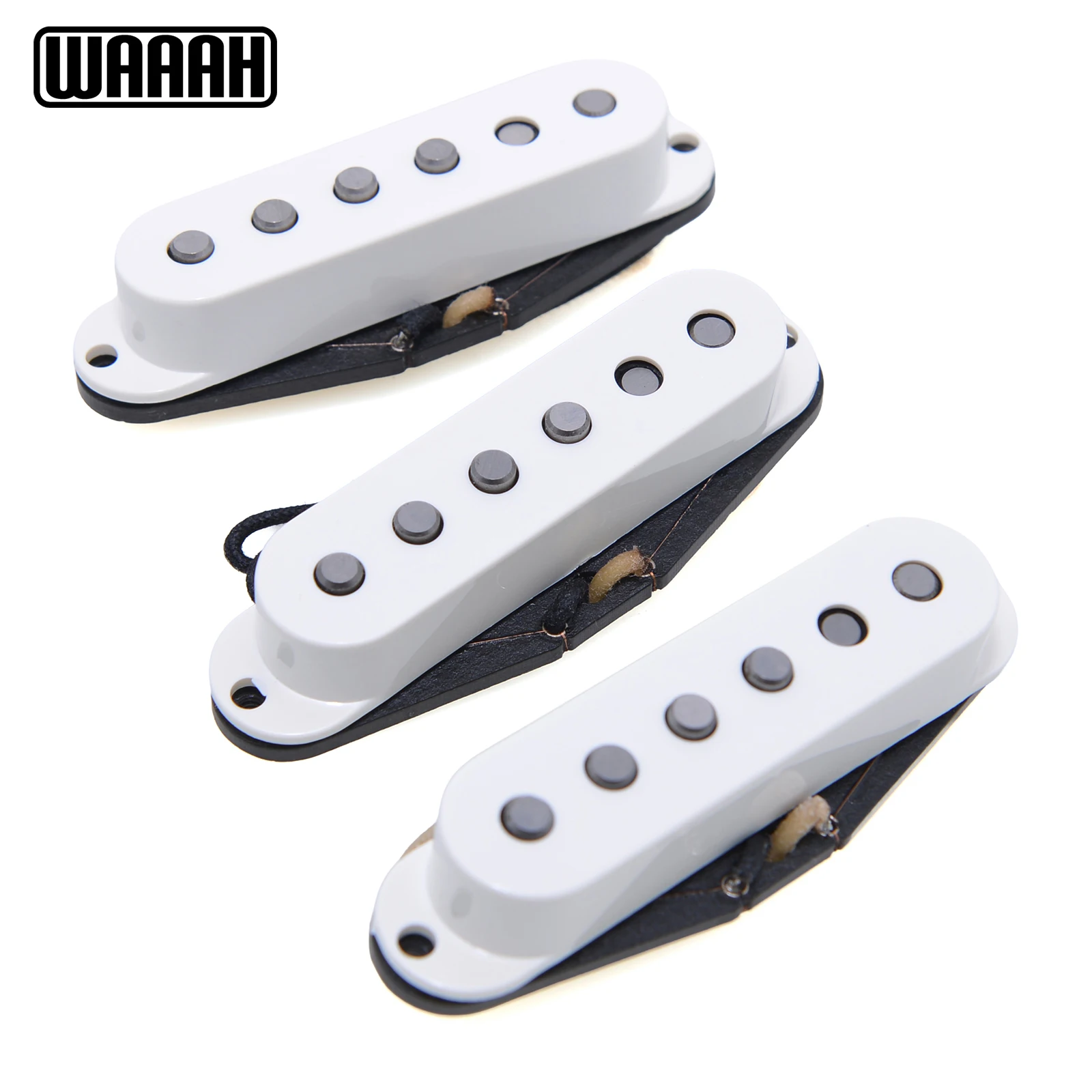 WAA5PST65 Vintage Pickup Alnico 5 ST Style Guitar Pickups Handwound Grey Bottom Plate For WAAAH ST Pickups Guitar Accessories