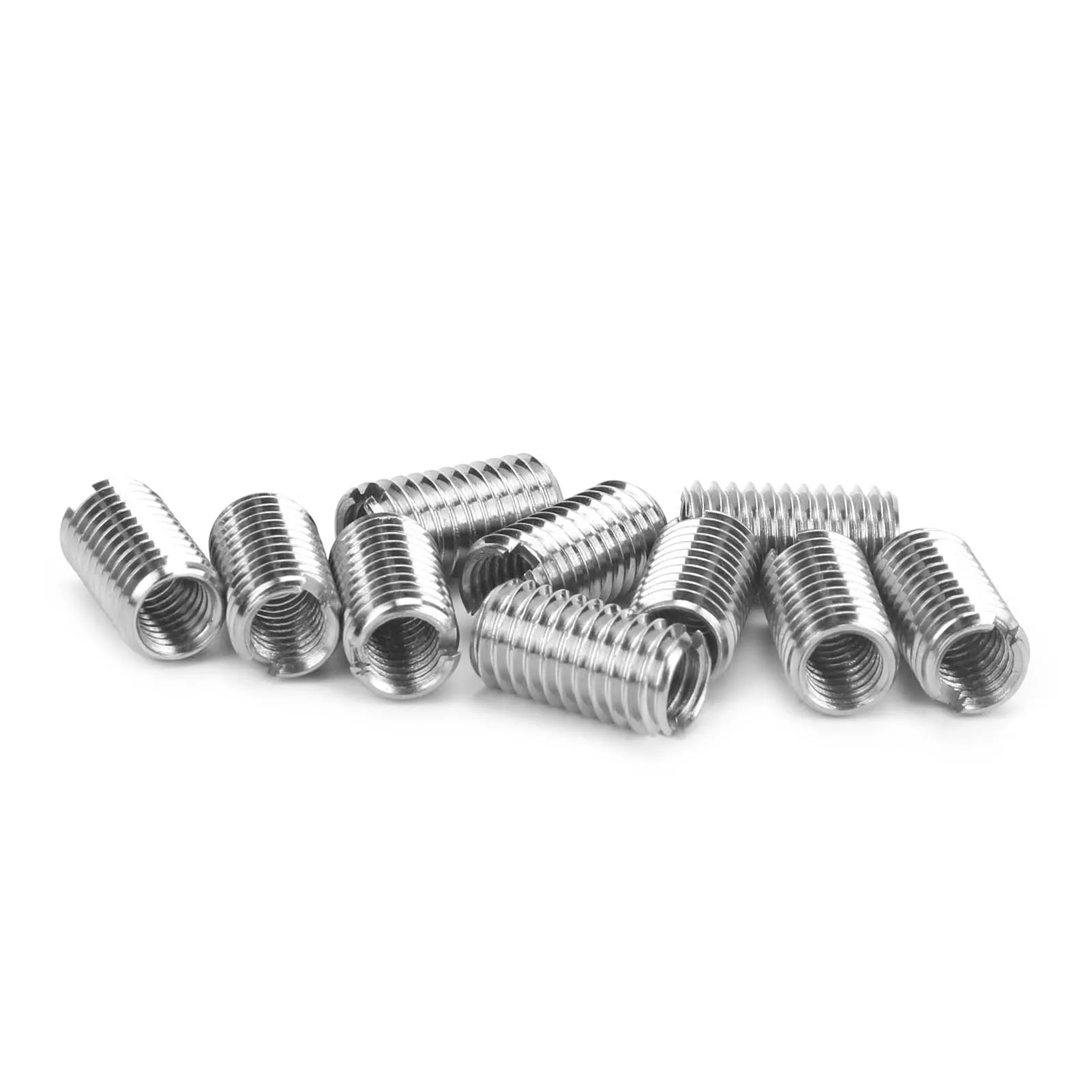 10Pcs Thread Inserts Male Female Reducing Nut Stainless Steel Thread Reducing Nut Repair Tool Industrial Fastener Hardware