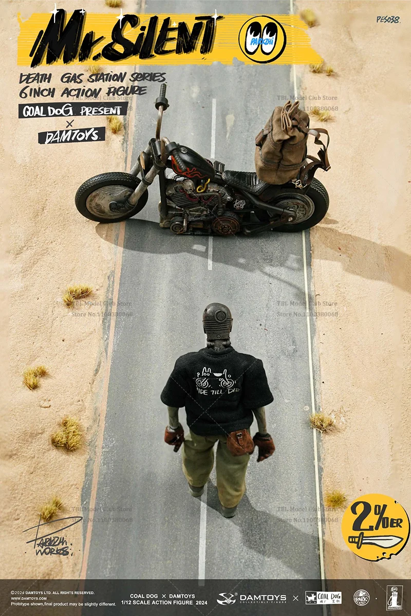 1/12 Schaal Mr.silent Highway Motorcycle Rider Personal Travel 6-inch Volledige Set Action Figure Soldaat Op Voorraad DAMTOYS PES038