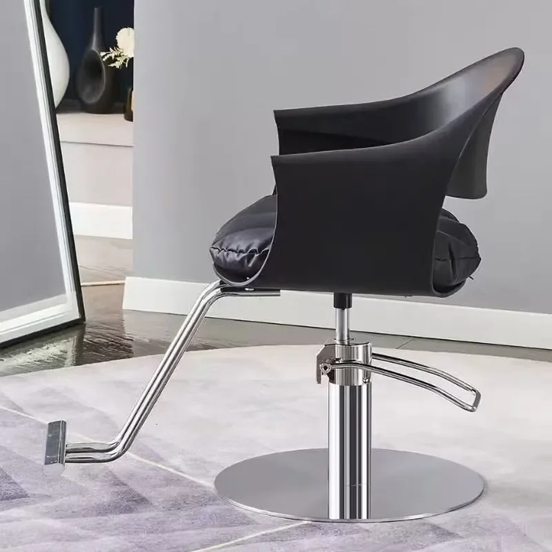 Professional Barber Chair for Salon Hydraulic Lifting Rotating Hairdressing Seat Modern Styling Station Comfortable Beauty