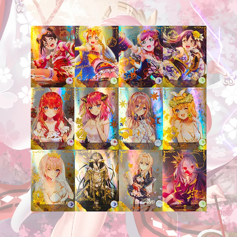 Anime Goddess Story 5M01 SSR Cards Emilia Miyazono Kaori Shinomiya Kaguya Albedo Nakano Nino Nico Yazawa Collectible Cards