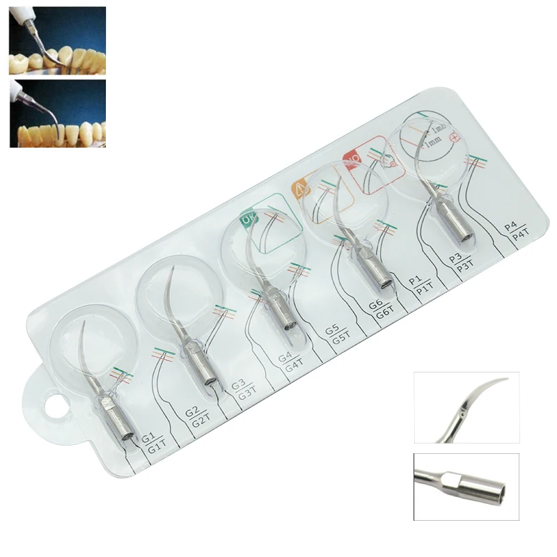 5Pcs P1 Ultrasonic Dental Scaler Tips Fit EMS/ WOODPECKER Ultrasonic Scaler Handpiece