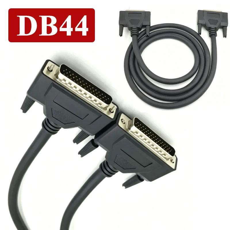 Pure Copper DB44 Male to Male Data Cord 3 Row 44Pin Male to Female Extension Cable Industrial Grade CNC Programmer Signal Wire