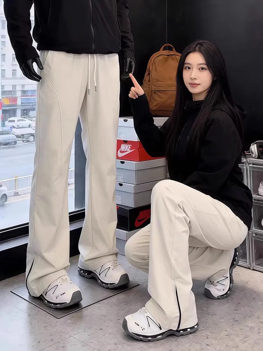 

Мужские весенние брюки American Sle для походов и альпинизма, водонепроницаемые, ветрозащитные, прямого кроя, с молнией, повседневные