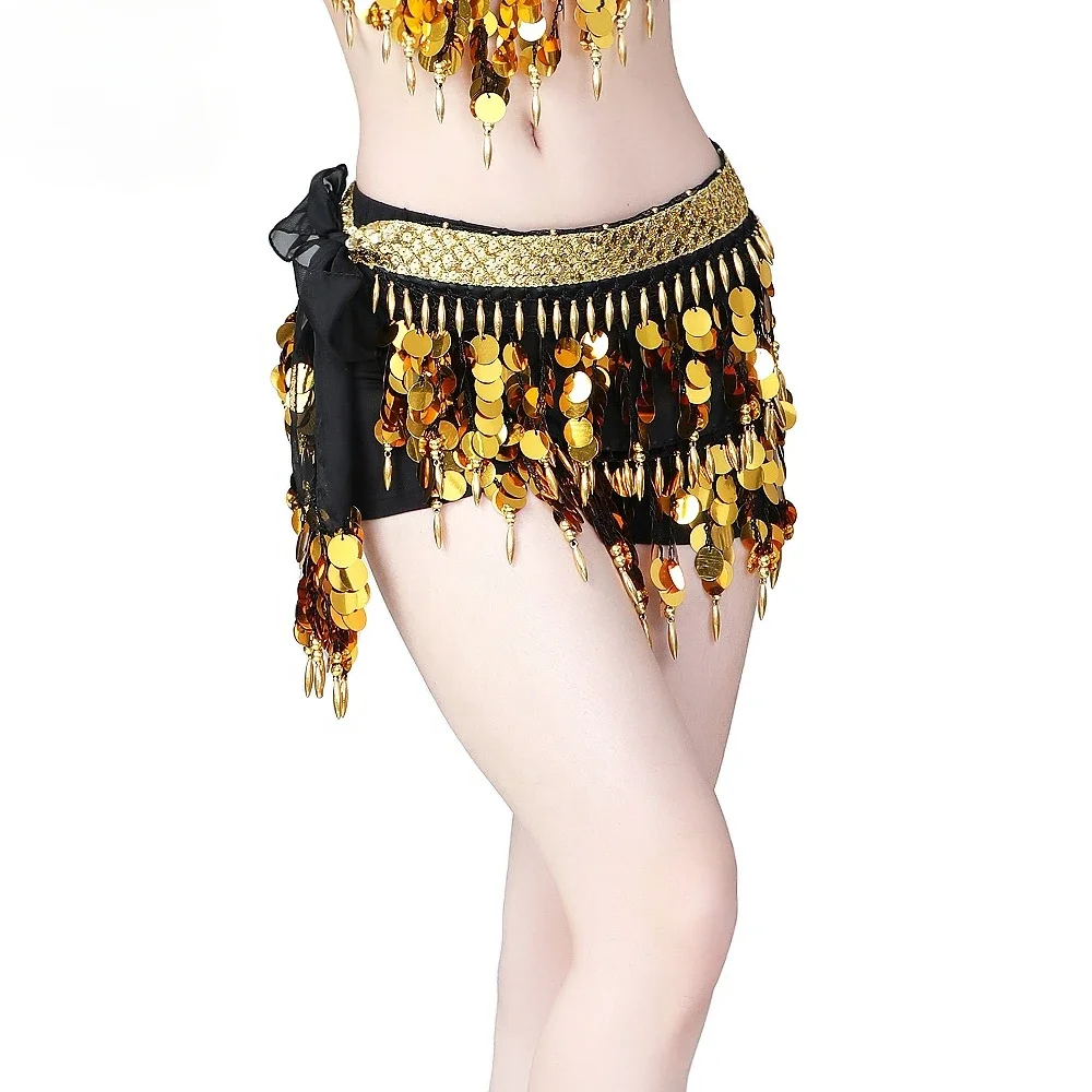 جديد الرقص الشرقي الخصر سلسلة مثير وعصري الترتر شرابات الورك الأوشحة ممارسة العروض أزياء رقص فساتين الحفلات #3