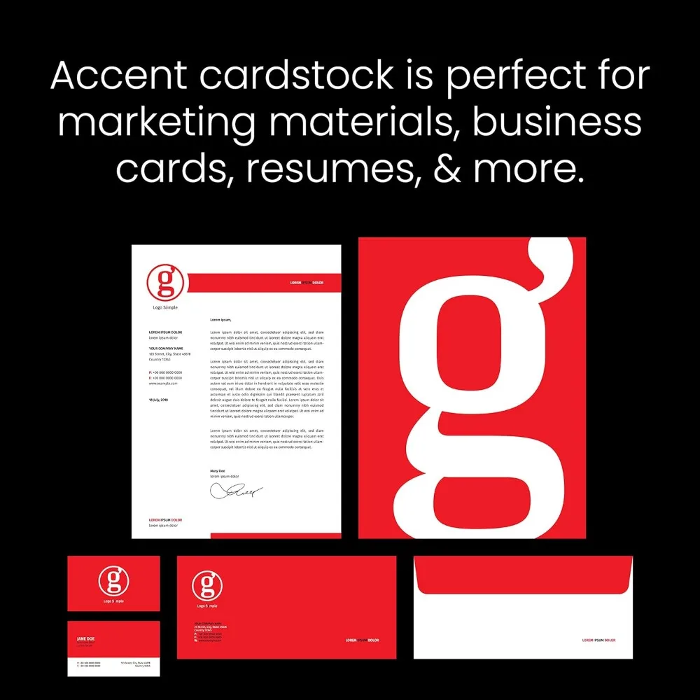 프리미엄 헤비웨이트 화이트 카드지, 18x12 인치, 100lb, 271gsm, 800매 (4권) 매끄러운 인쇄용