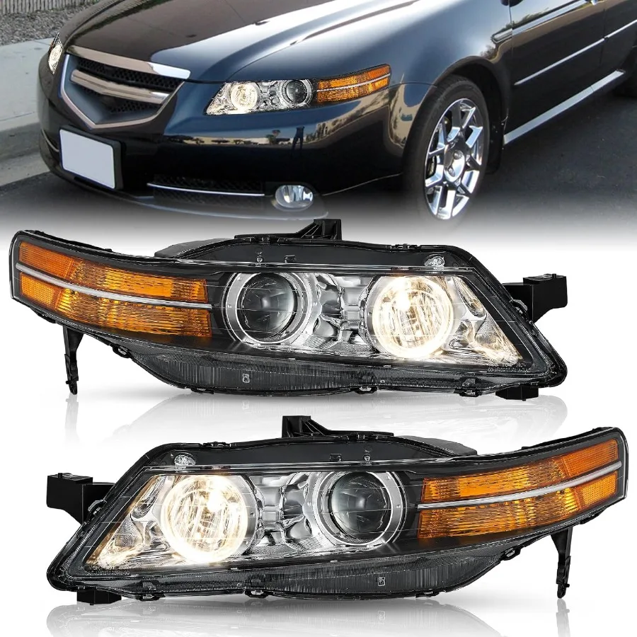 

Замена фар в стиле OE для Acura TL 2007, 2008, базовая навигационная модель, проектор, HID, ксеноновые фары, комплект водителя и