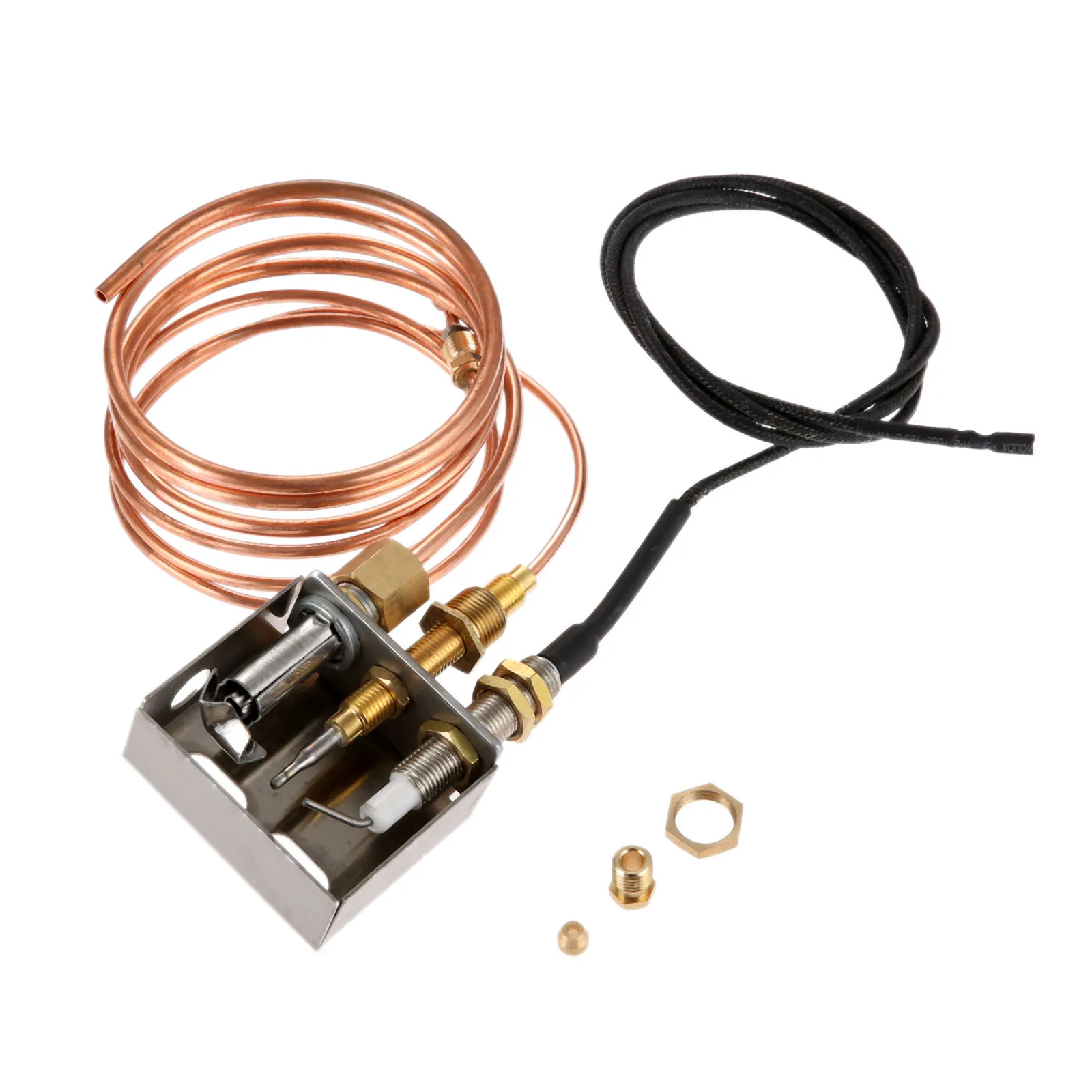 1kit Propane Gas Fireplaces Fire Pits Igniter Safety Replacement Part Pilot Burner Assembly Ignition Thermocouple Copper Tube