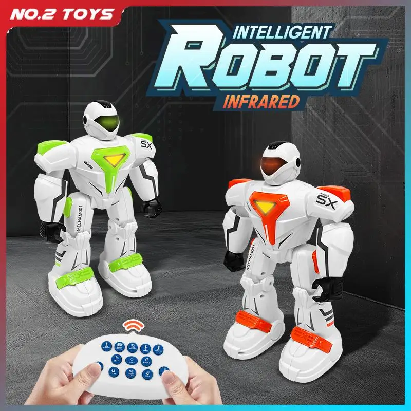 Smart Remote Control Robot Model Dancing Singing Gesture Induction Mechanical Warfare Police RC Robots Kids Toys Birthday Gift