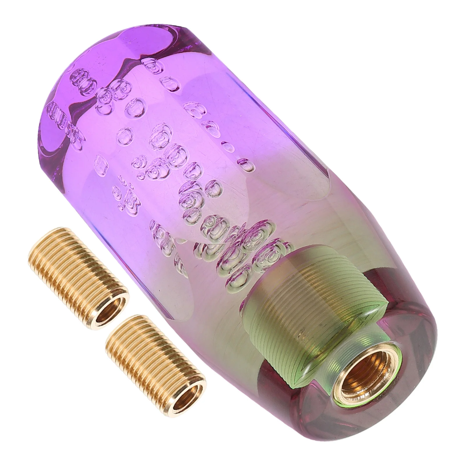 

Crystal Dual Color Bubble Gear Shift Knob Octagonal Manual Car Interior Accessories Cool Stylish Car Modification
