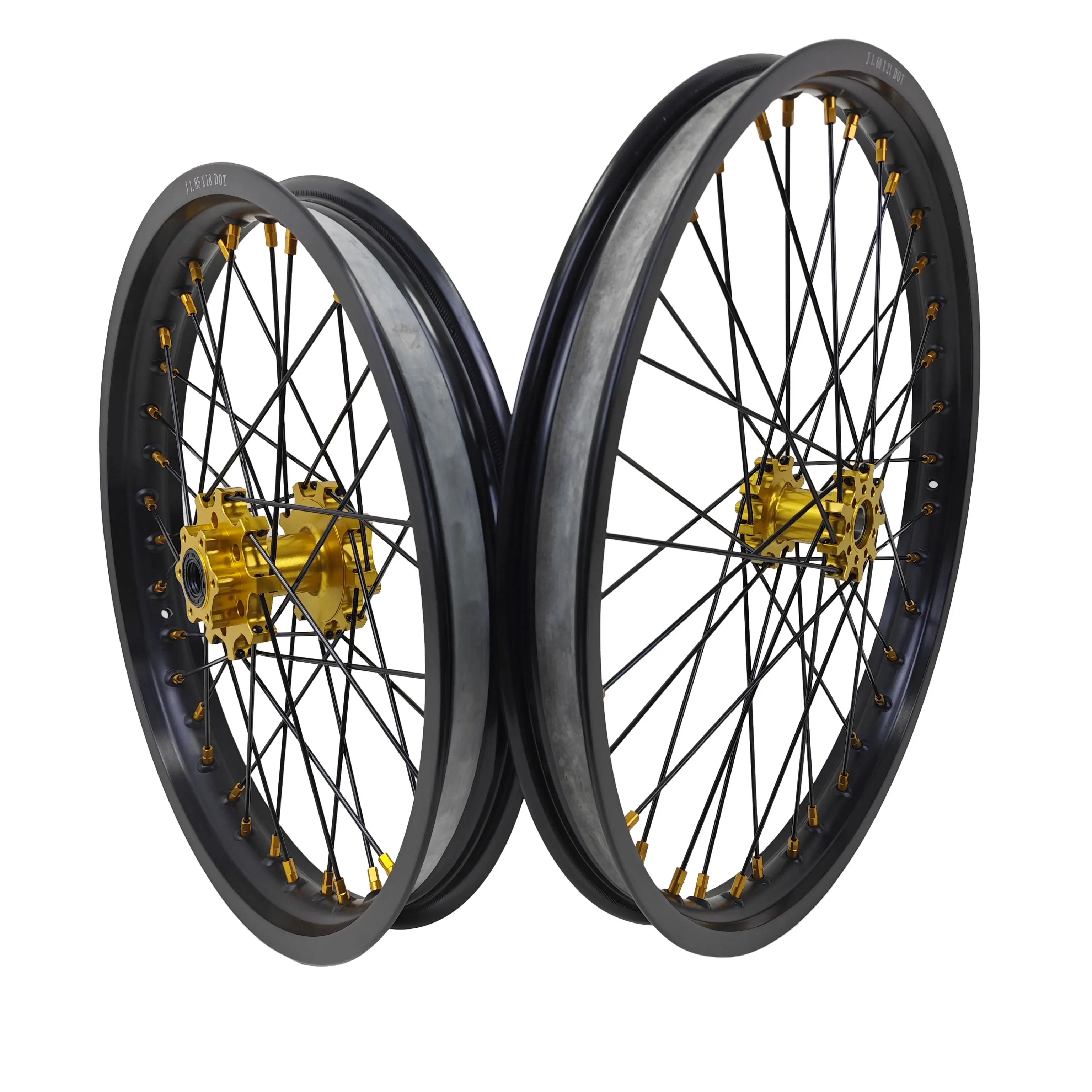 19'' & 16'' Anodized Aluminum Alloy Wheels Set Condition For Electric Bike Replacement