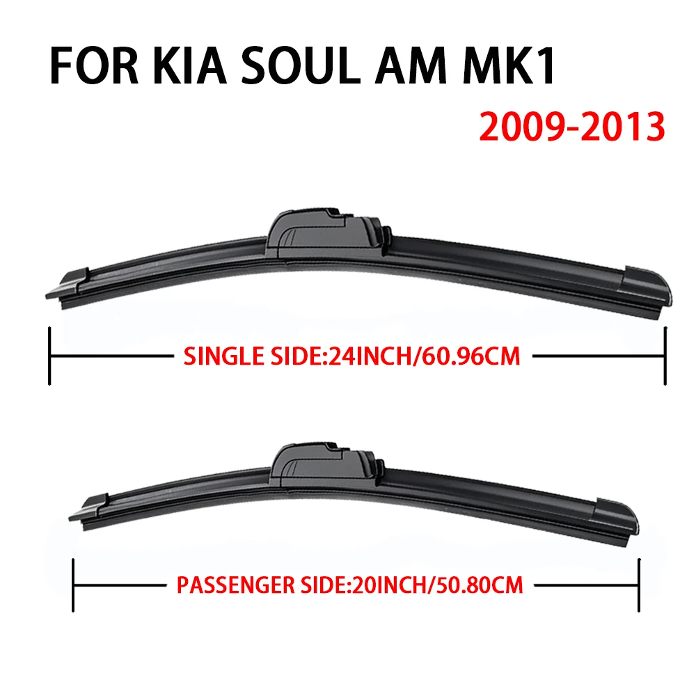 لكيا الروح AM PS SK3 MK(1 2 3) 2009-2023 24 ''+ 20'' ممسحة السيارة شفرة المساحات الأمامية صالح U هوك الذراع الزجاج الأمامي شفرات ممسحة السيارات