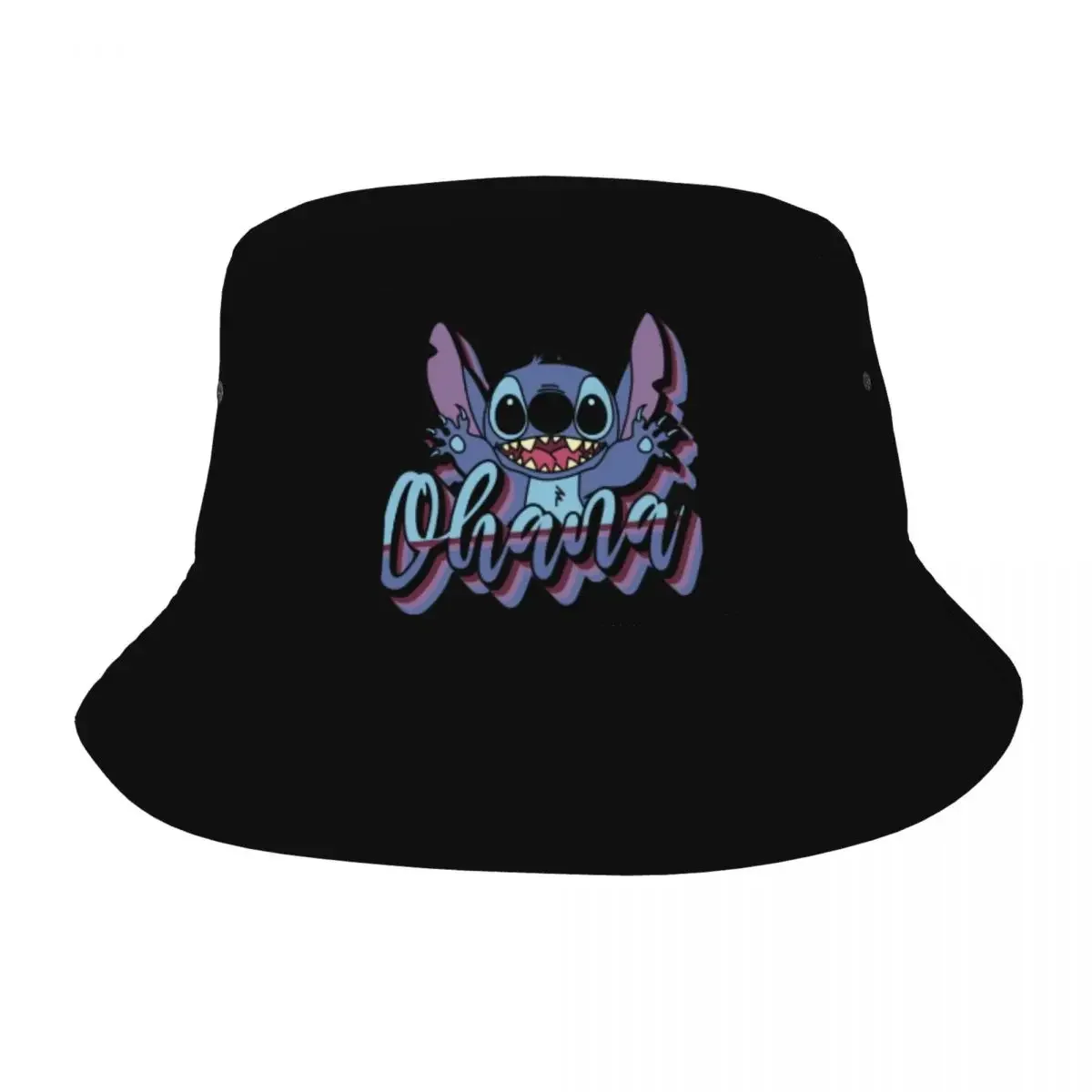 

Summer Beach Hatwear Ohana Vibes Stitch Merch Bucket Hats Trendy Woman Sun Hat Bob Lightweight Fishing Caps Outdoor Sport