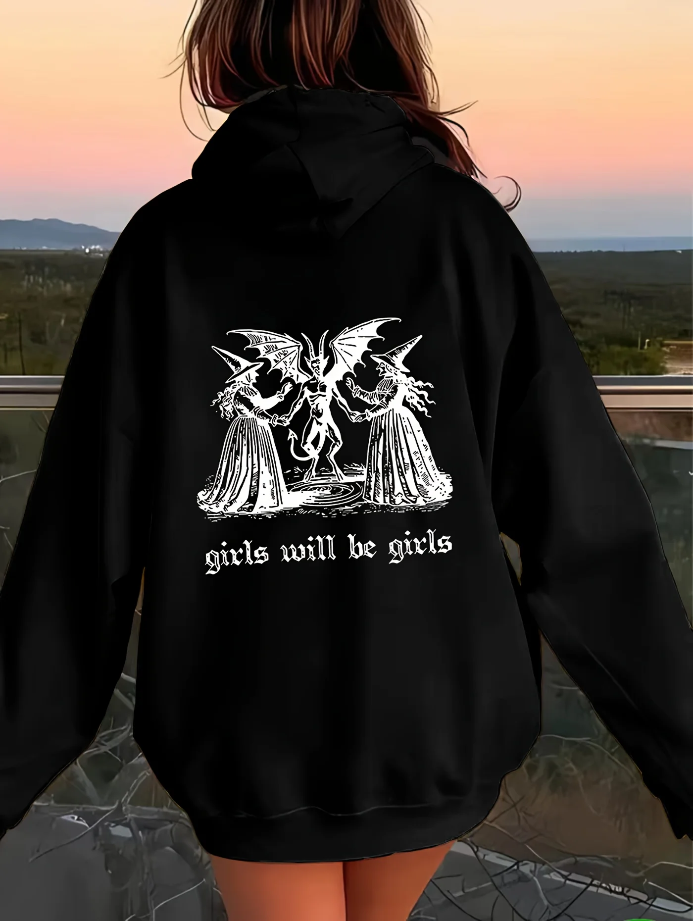 

Graphic Printing Autumn and Winter Men's and Women's Hoodies Casual Loose Outdoor Street Sports Training Brand Fashion Trend