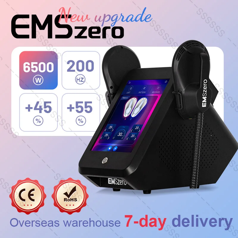 

Upgrade 6500W EMSzero RF Machine Slimming Shaping Non-invasive EMS 200Hz ABS Muscle Stimulator Nova Body Sculpt Machine Pro