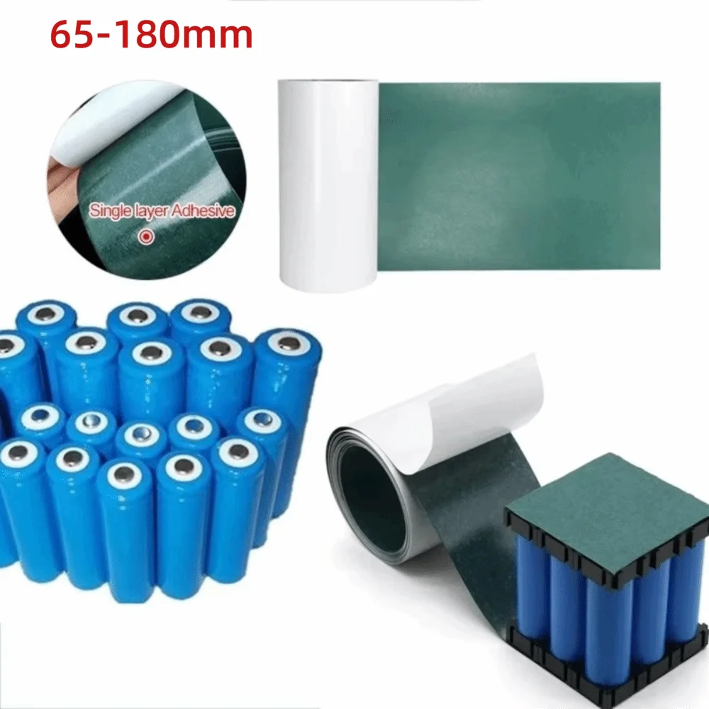 Barley Paper Battery Insulation Gasket Self Adhesive Width 95-180mm 1M 18650 Battery Insulator Pads Lightweight Flat Shape