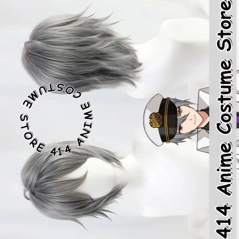 

Game & Anime Owen Cosplay Wig The Magician's Bride Gray Flipped-up Heat-Resistant Fiber Synthetic Hair