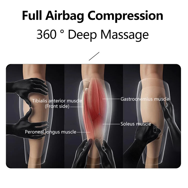 Leg Massager for Circulation and Relaxation Air Pressure Calf Massager Physiotherapy Leg Massage With Heat