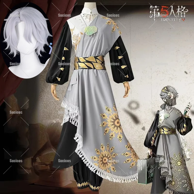 Identity V Game Embalmer Aesop Carl Cosplay Costume Gorgeous Handsome Travel The World Uniform Role Play Outfit for Halloween