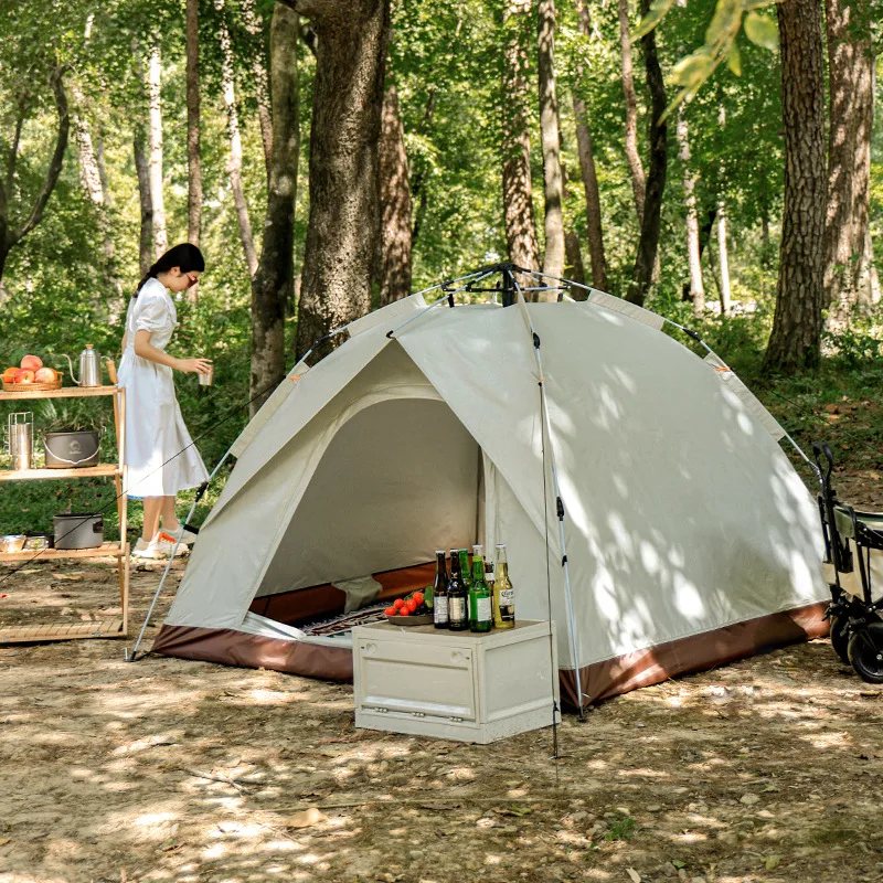 Tente de camping portable étanche à la pluie et aux phares, à ouverture rapide automatique, pour la pêche et la randonnée