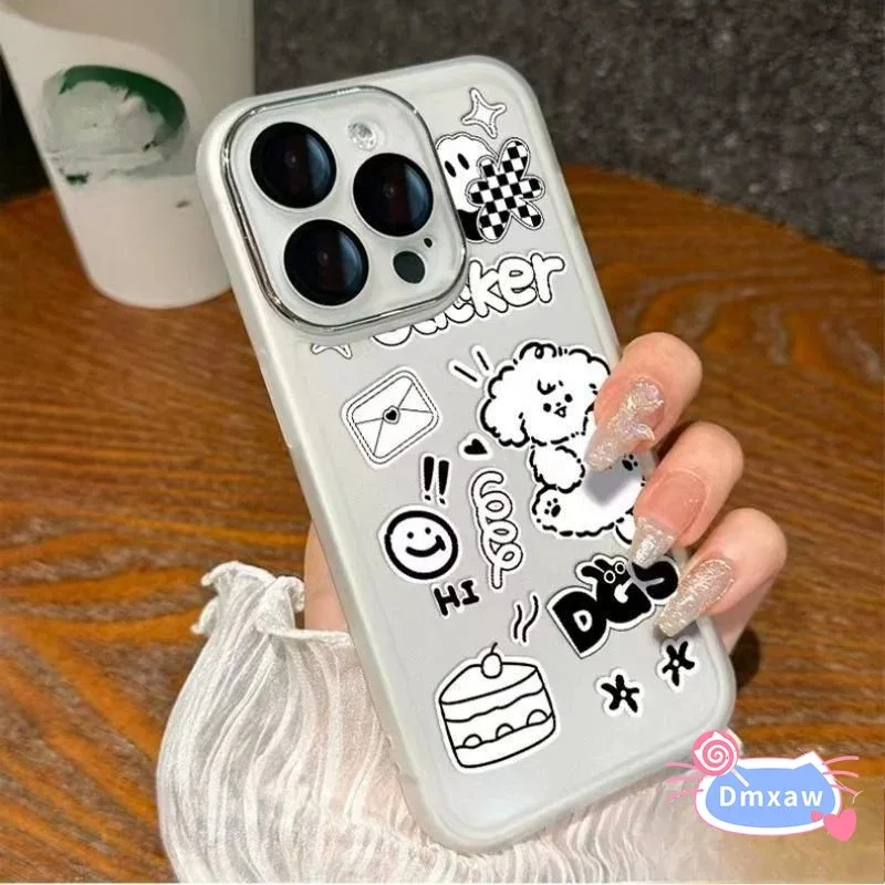 حافظة هاتف شفافة على شكل جرو لطيفة لهاتف Tecno Spark 40C 40 Pro Plus 30C 30 Pro 20 Pro Plus 20C 10C 9 8C 6 GO 2 1 2025 4G 5G غطاء ناعم