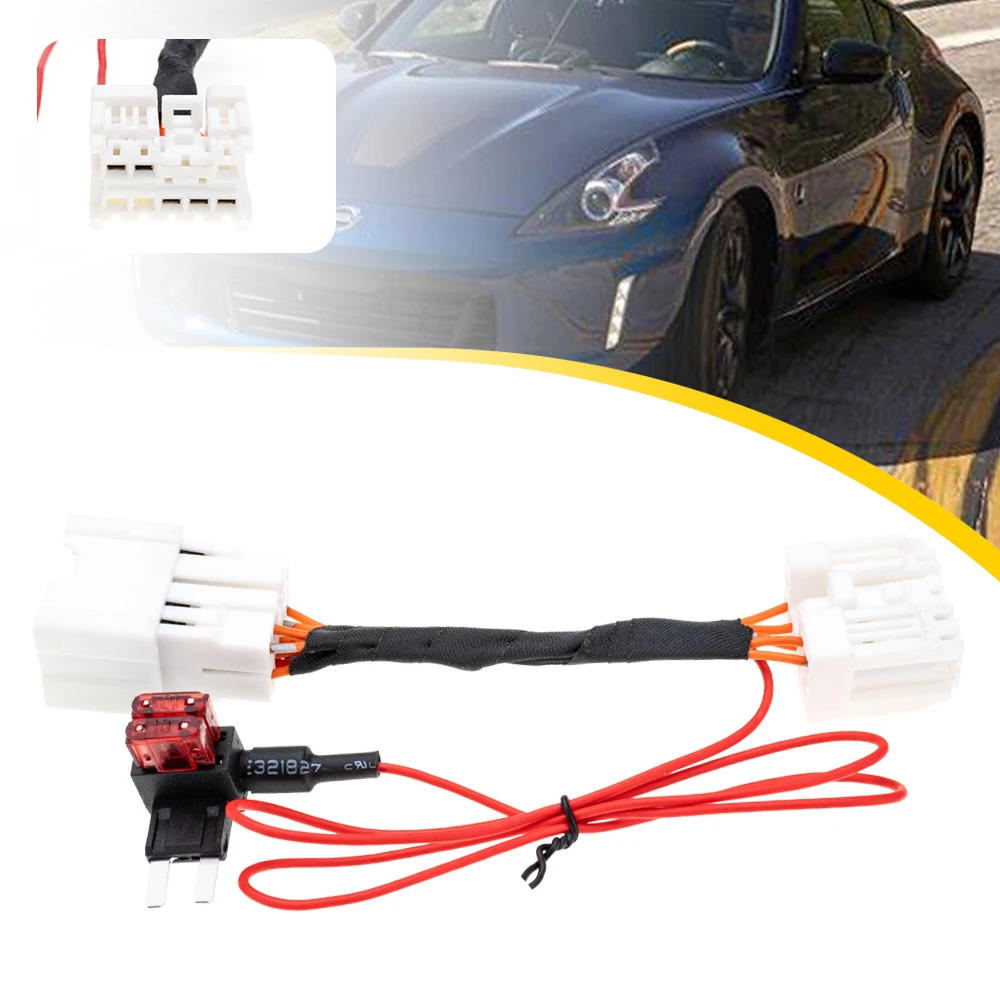 

DRL Always on Harness Daytime Running Light Adapter Kit for 13-20 Nissan 370Z Nismo DRL Jumper Control DRL Fog Lamp on at Night