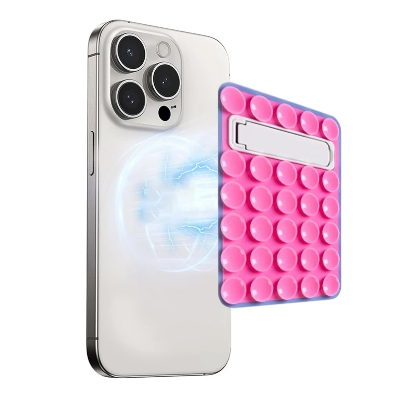 Silicone magnético sucção disco copo suporte de aperto do telefone para magsafe para iphone sucção suporte do telefone vídeo filme selfies