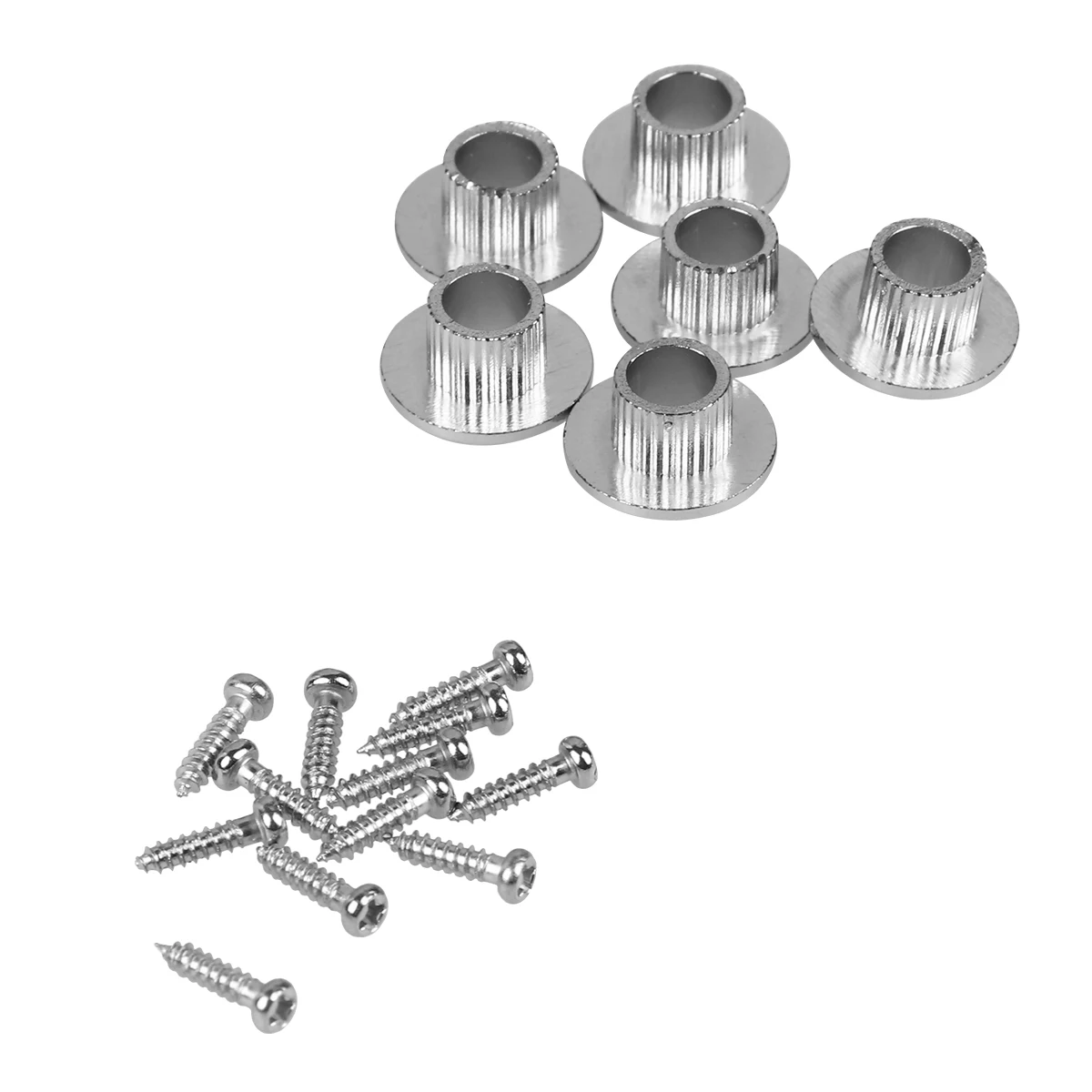 

2Sets Guitar Tuner Bushing Conversion Washers Peg Adapter Ferrule Semiclosed Durable Professional Guitar Accessories