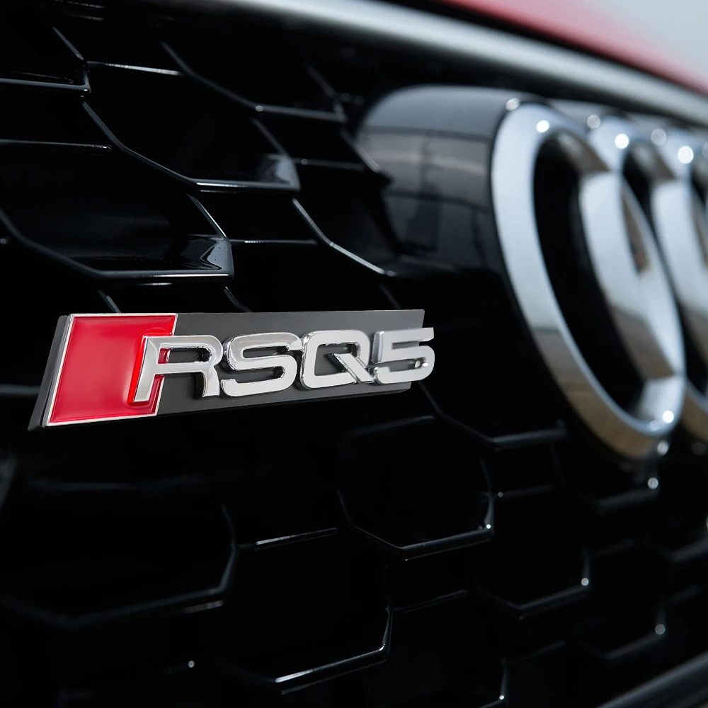 3D ABS Chrom Schwarz Logo Kühlergrill-Emblem Auto Frontgrill-Abzeichen Deko-Zubehör für Audi SQ3 SQ4 SQ5 SQ6 SQ7 RSQ3 RSQ4 RSQ5 RSQ6 – Detail 12