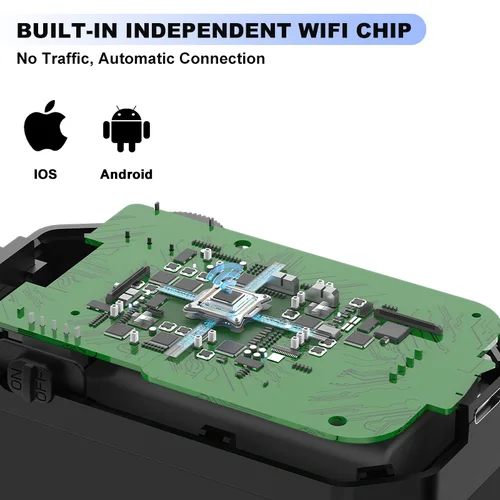 Imagen 2 del producto Endoscopio WIFI de Triple lente HD1080P, lente doble única, cámara boroscopio de inspección de tuberías inalámbrica, control de coche, LED impermeables, 2600mAh