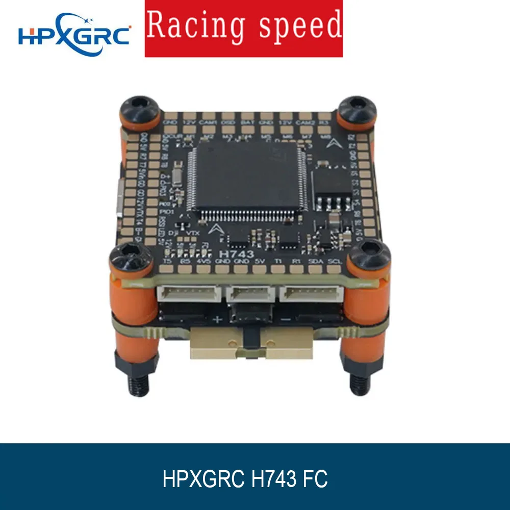 

HPXGRC H743 Flight Controller ICM42688P With 60A/70A/80A 4in1 Brushless ESC Stack 30.5x30.5mm for For FPV Freestyle Racing Drone