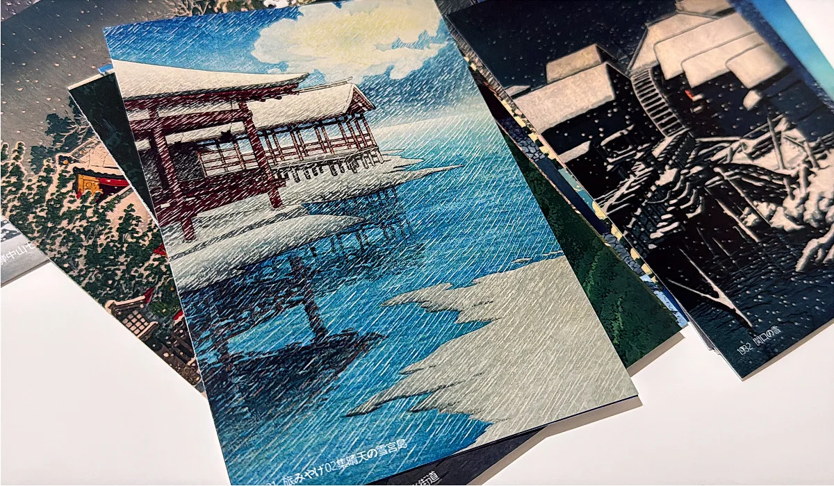 30Pcs Kawase Hasui Oil Painting Postcards Retro Art Greeting Cards Wish Message Card DIY Student Journal Scrapbook Decor Gift image 5