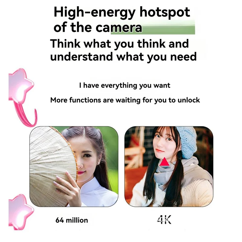 JABS-子供用デジタルカメラ HD ビデオ 4K 30Fps 2000Mah 長時間録画レコーダー フィルライト OTG 機能