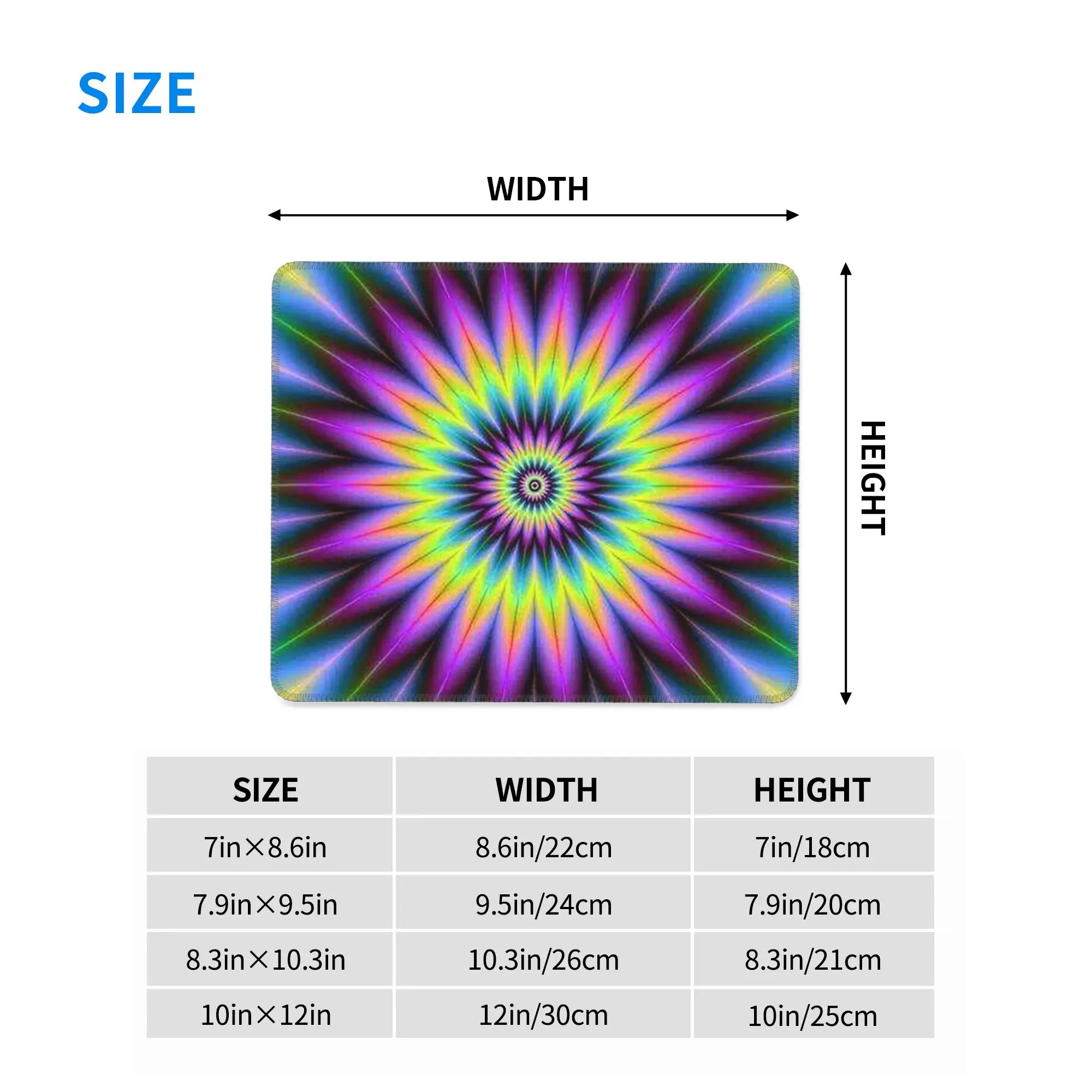 Neon Glow Activated Glow-in-the-Dark Mouse Pad Computer Keyboard Mouse Mat Gamer PC Laptop Desk Mat Accessories Table Mats