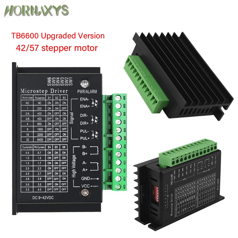 Stepper Motor Driver TB6600 23 Nema 34 42/57/86 Nema17 4A DC9-40V 1 Axis Stepping Motor CNC Engraving Machine