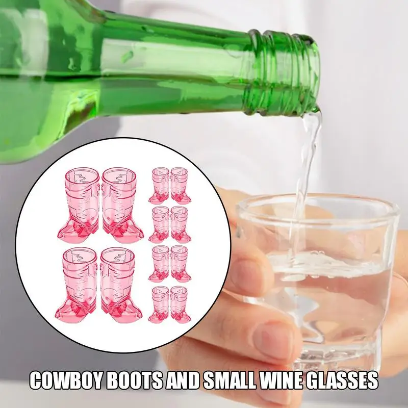 Cowboy Boot Cups Boot Glass Cowboy Cups Reusable Bachelorette Glass Cowboy Boot Decor Western Shot Glasses Cowgirl Shot Glass 12