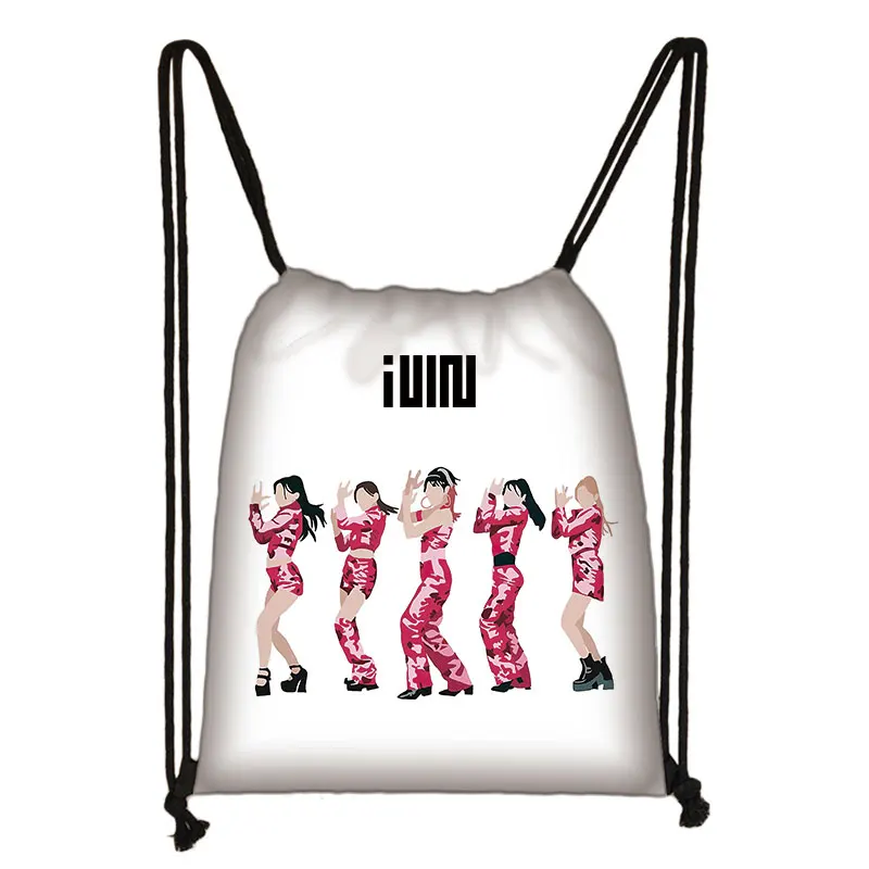 Kpop (g) I-DLE Kordel zug Taschen aublum Ich fühle mich Outdoor-Aufbewahrung taschen für Reise Queencard Schuhe Halter soyeon/yuqi/shuhua Bücher