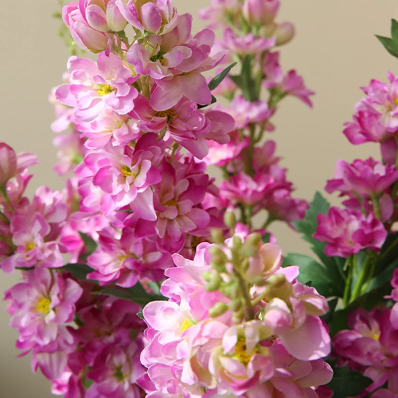 Jacinthe injDelphinium Fleurs Artificielles, Vase De Salon De Mariage, Décoration De Maison, Ornements De Table D'hôtel, Accessoires De Vitrine, 75cm