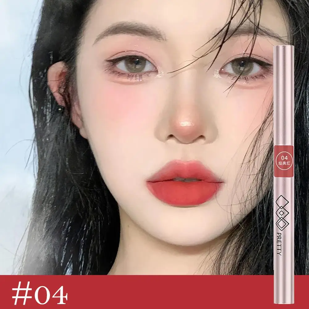 Rotar lipliner à prova dwaterproof água duradoura hidratante fosco forro batom lábio encantador caneta lápis linha contorno cosméticos y8j2